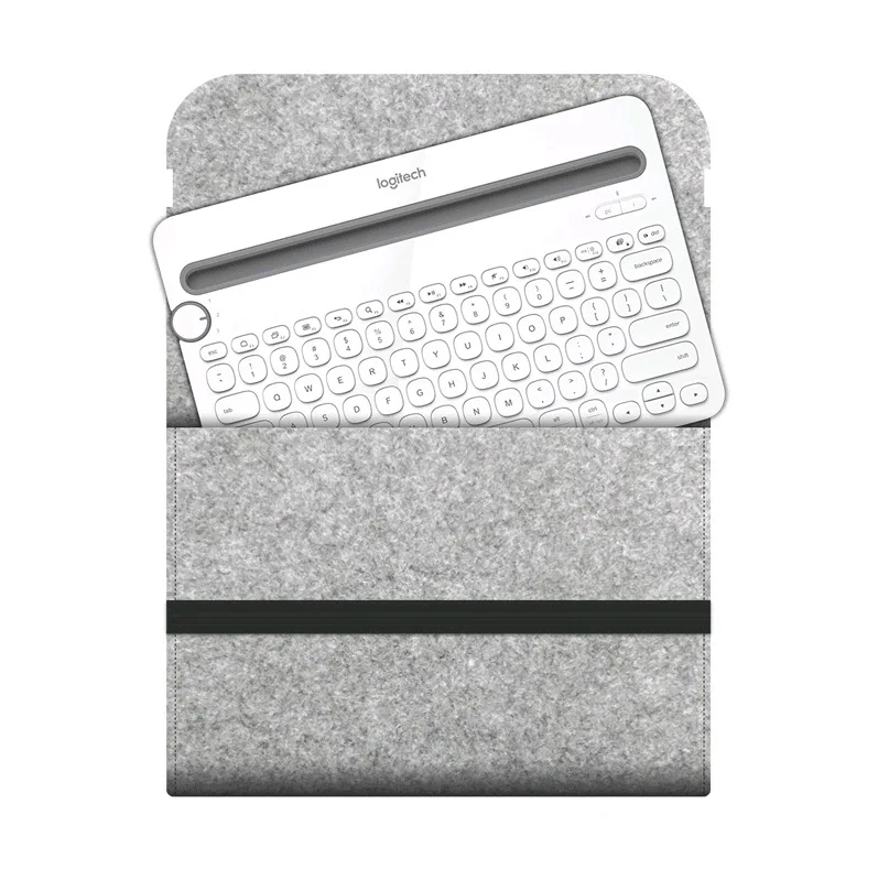 Keyboard Sleeve Case Bag Compatible with Logitech K380 K480 K580 K780 Wireless Keyboard Travel Bluetooth Wireless Keyboard Case