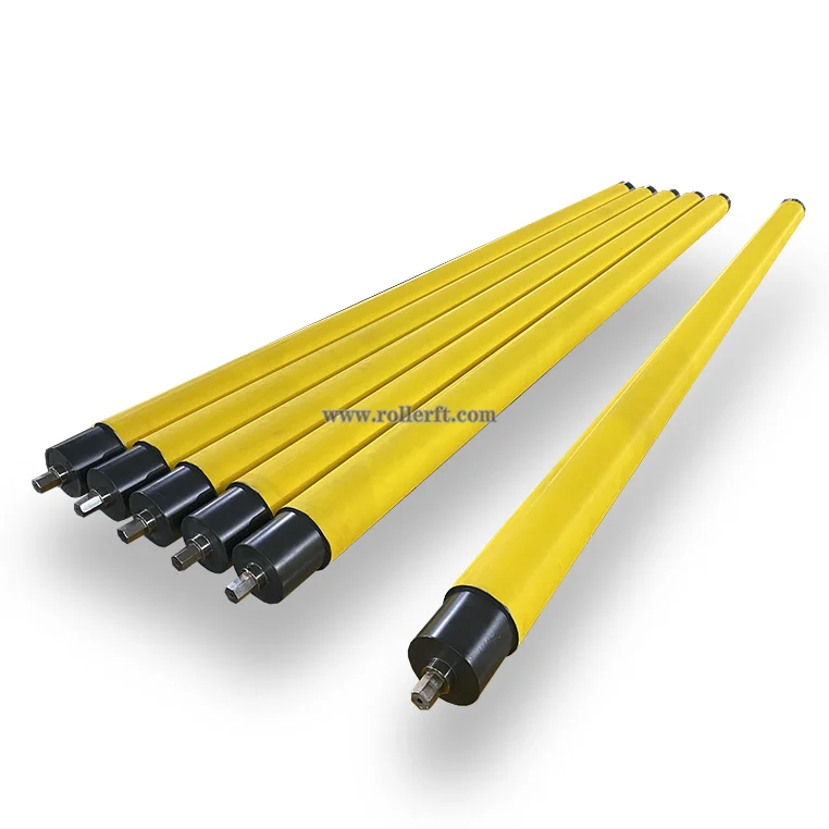 precision polyurethane pu rubber coated laminating roller for equipment