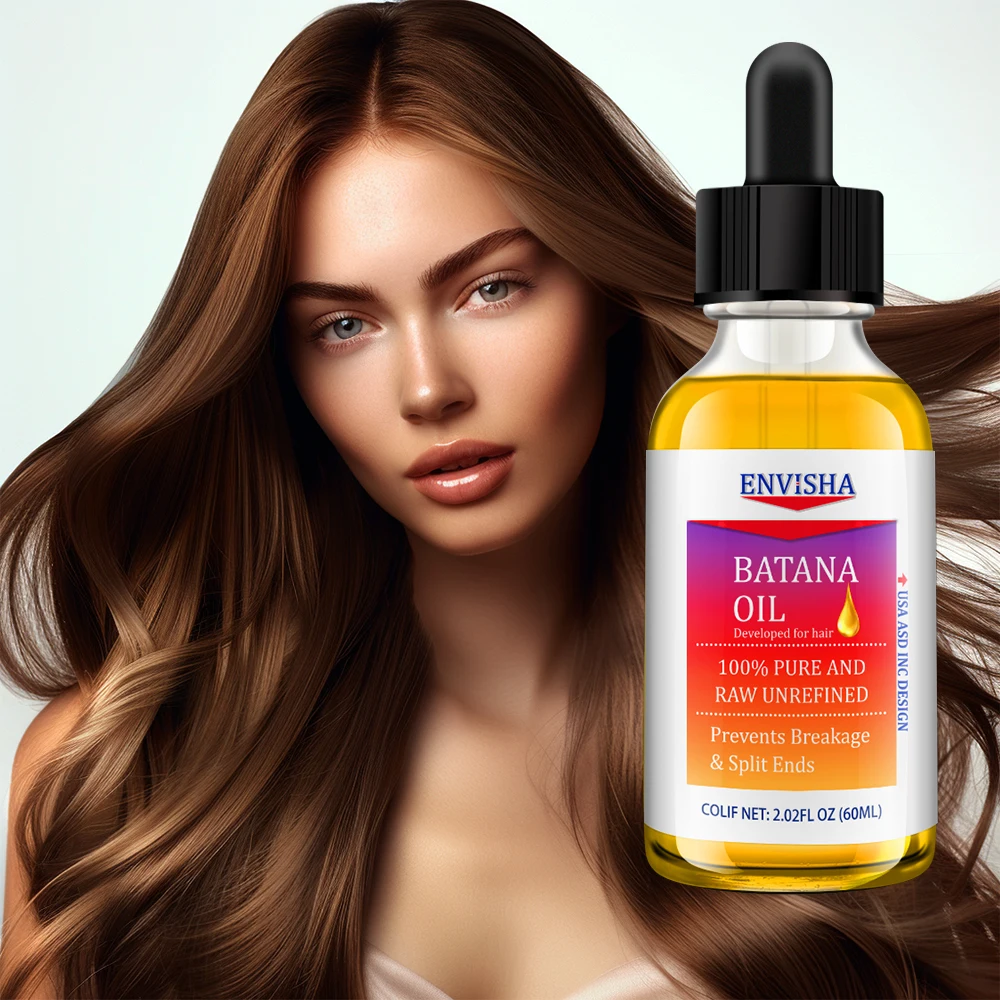 Organic Natural Hair Growth Batana Oil Moisturizing Repair Damaged Hair Thickness Oil Serum for Men and Women