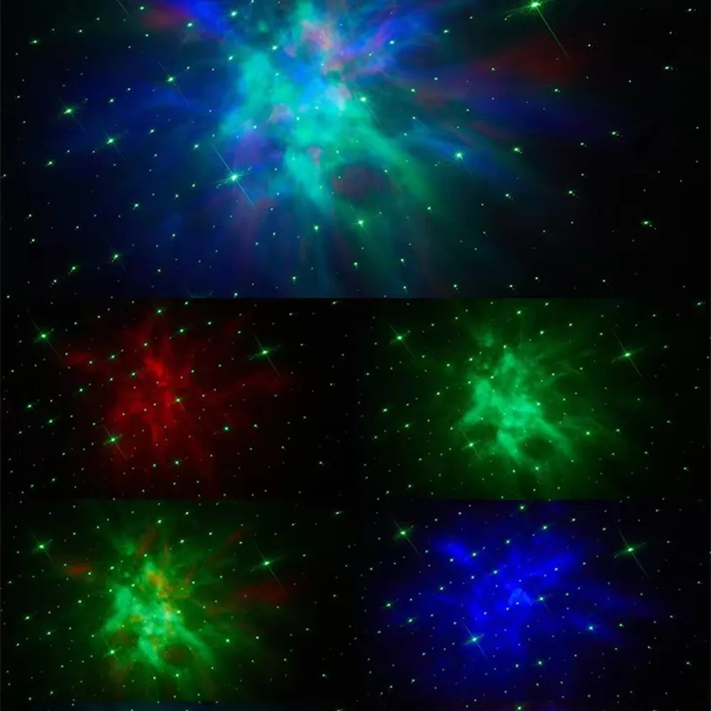 Multi-color Ocean Wave Rotatable Cute Rabbit Star Projector Galaxy Light Projector for Home Theater Party