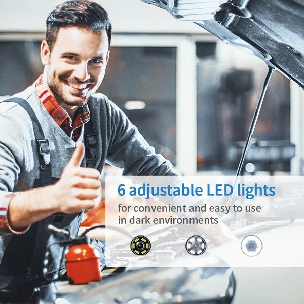 Vehicle diagnostic tools dual lens borescope endoscope inspection camera