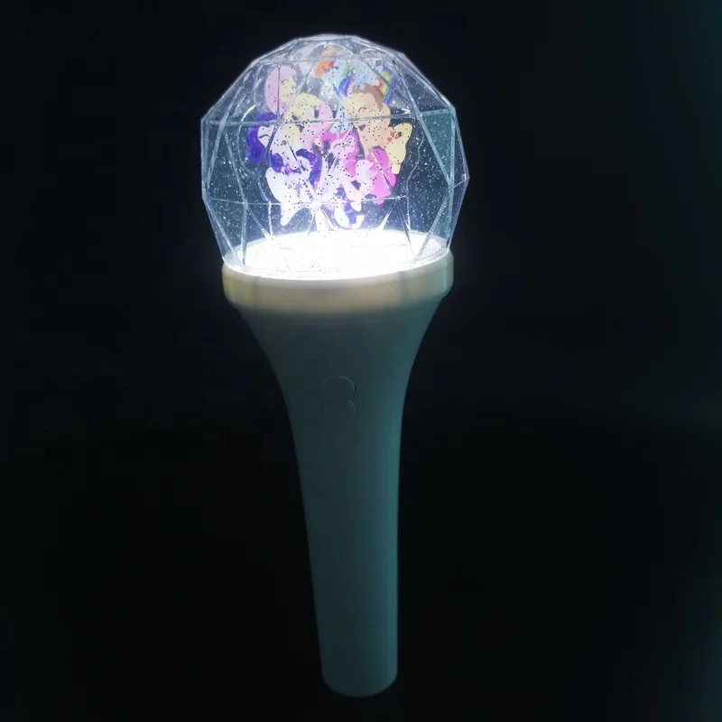 OEM Factory Customized Pattern LOGO Ball Led Stick Events Kpop Glowing Light Stick Concert