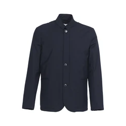 Повседневное пальто на пуговицах с воротником-стойкой; Сезон весна-осень; С длинными рукавами; Плотное Мужское пальто; Верхняя рубашка для мужчин