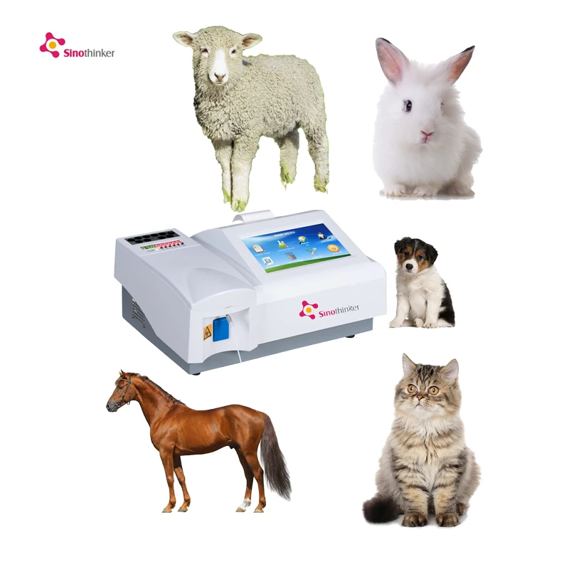 Hospital-specific Veterinary Semi-auto Chemistry Analyzer French Russian Blood Testing Biochemistry Analyzer for Animal