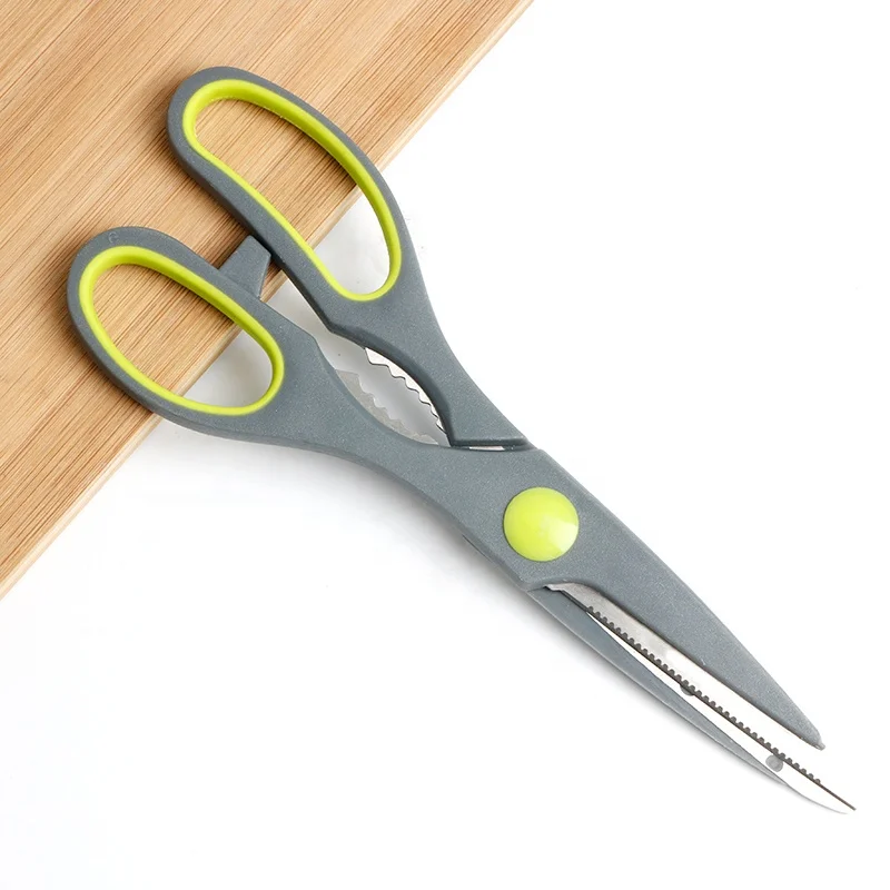 Multi function stainless steel vegetable cutter food meat and student stationery household scissors