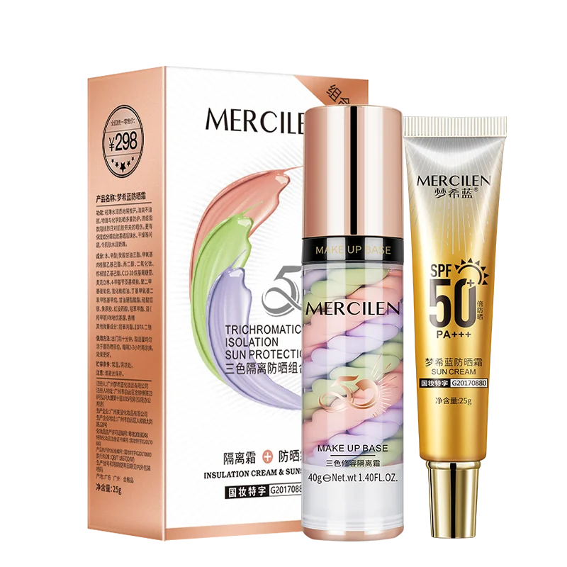 Oem лучший крем от солнца spf50 для лица солнцезащитный натуральный органический и основа макияжа
