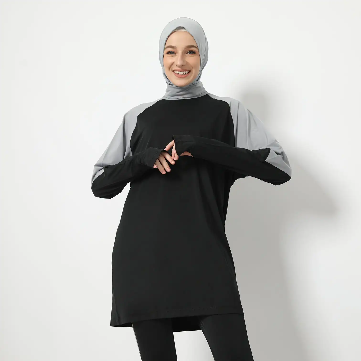 MOTIVE FORCE 2023 New Middle East Arab 3 piece set Muslim Sports Women Casual Hooded Sweater Set Sportswear