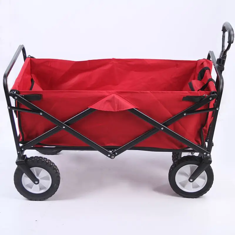 Rufeng High Quality  Cheap Outdoor Garden Cart Camping Folding Wagon Beach Trolley Cart