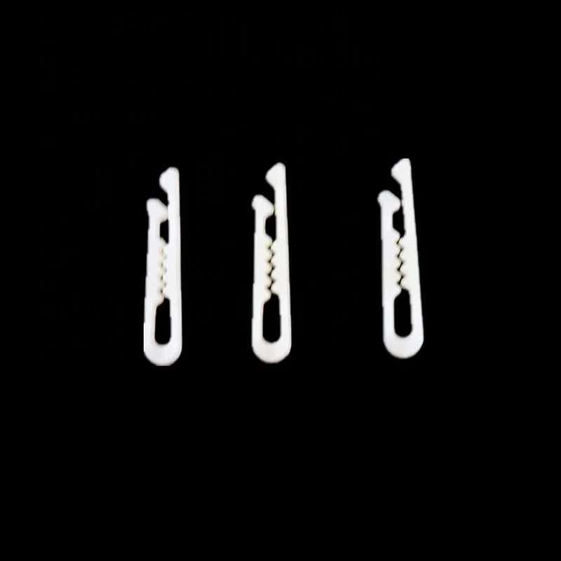 Direct factory sale White transparent Plastic Bag Clips  Manufacturers Shirt Clip For Packing