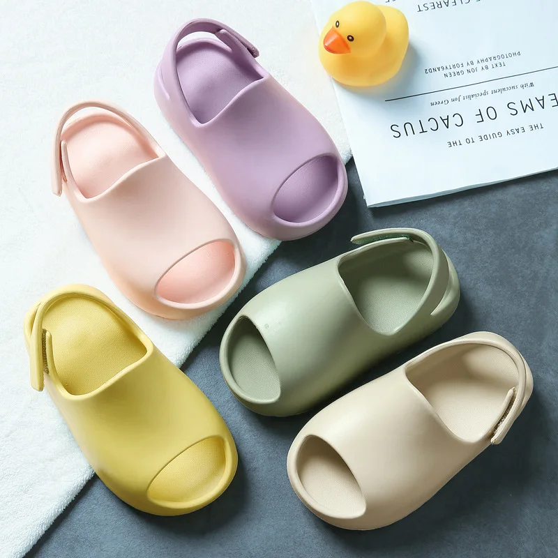 
Original High Quality Brand Custom Logo slide sandal vendor toddler kids yee sandals baby yee slides slippers 