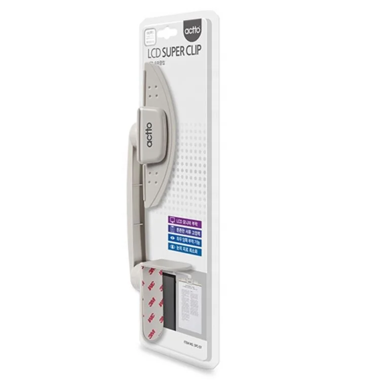 Presentation Folder Monitor Side Paper File Folded Rotation Document Holder 3M Adhesive  Clip Bracket Sticky Note Organizer