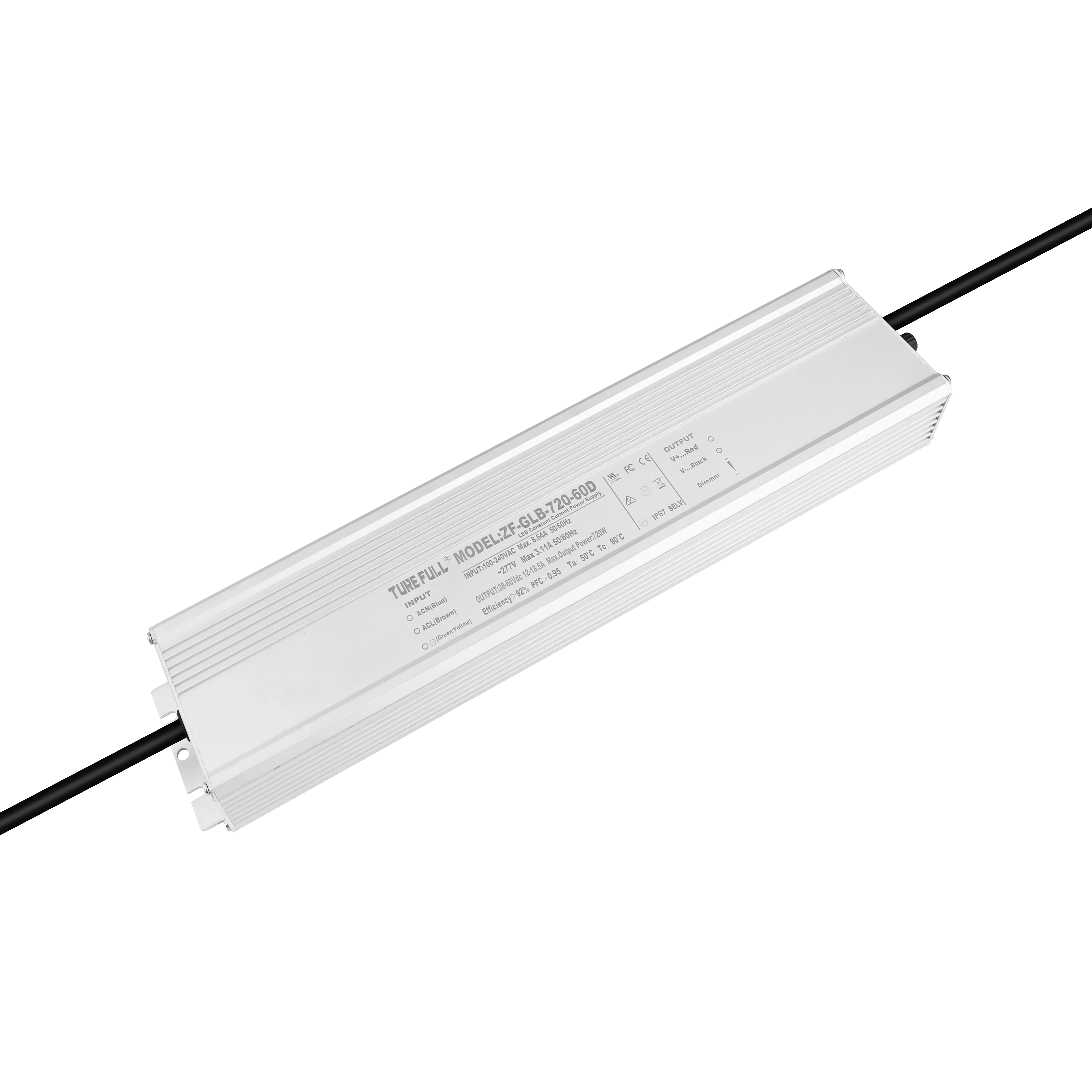 100W 150W 200W 240W 320W 400W 480W 720W Waterproof 0-10V knob dimmable LED driver power supply network port