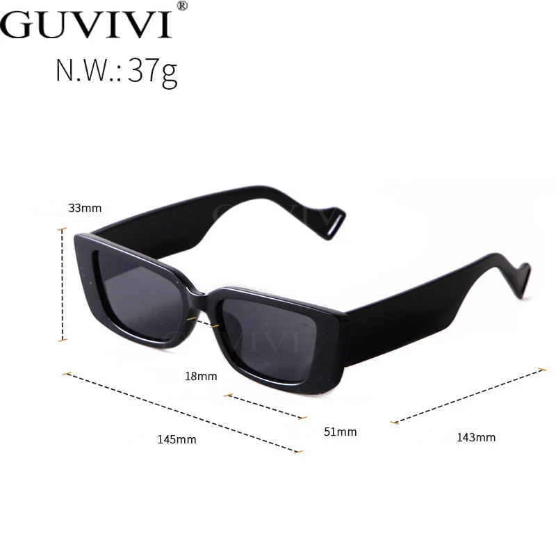 New INS Retro Harajuku Rectangular Glasses Hip Hop Disco Sunglasses Men Women Small Frame Sport Sunglasses