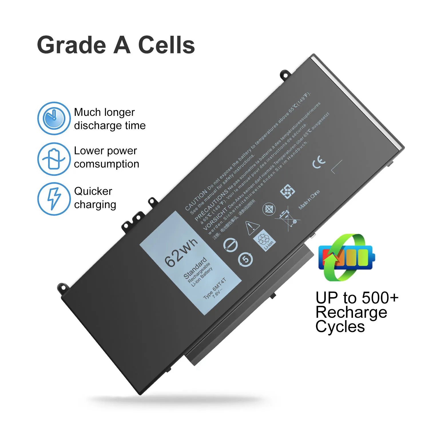 Dell Latitude E5450 Battery Replacement 6MT4T Laptop Battery