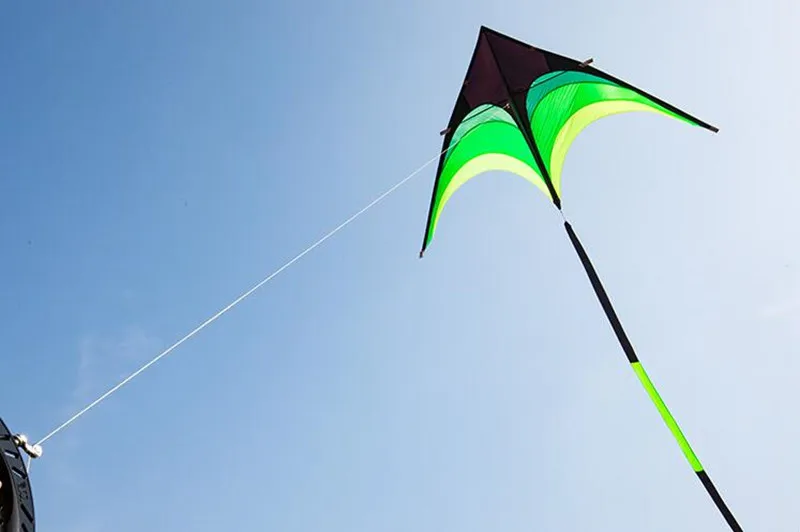 Green Color Promotional Fun Child Chinese Supply Kites For Kids Outdoor Kite