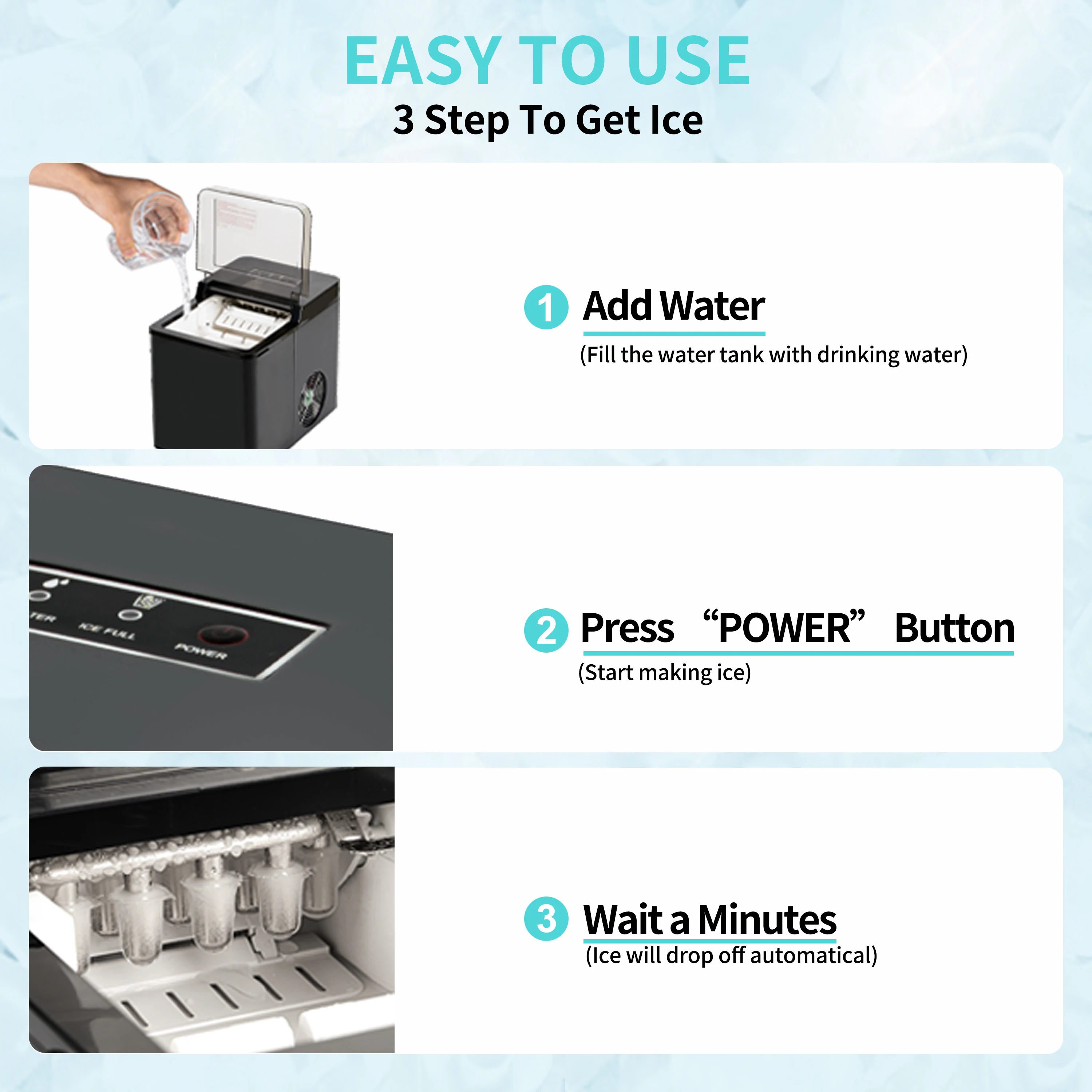 ship from us for home/bar ice Maker Machine 15kg/24hrs ice maker