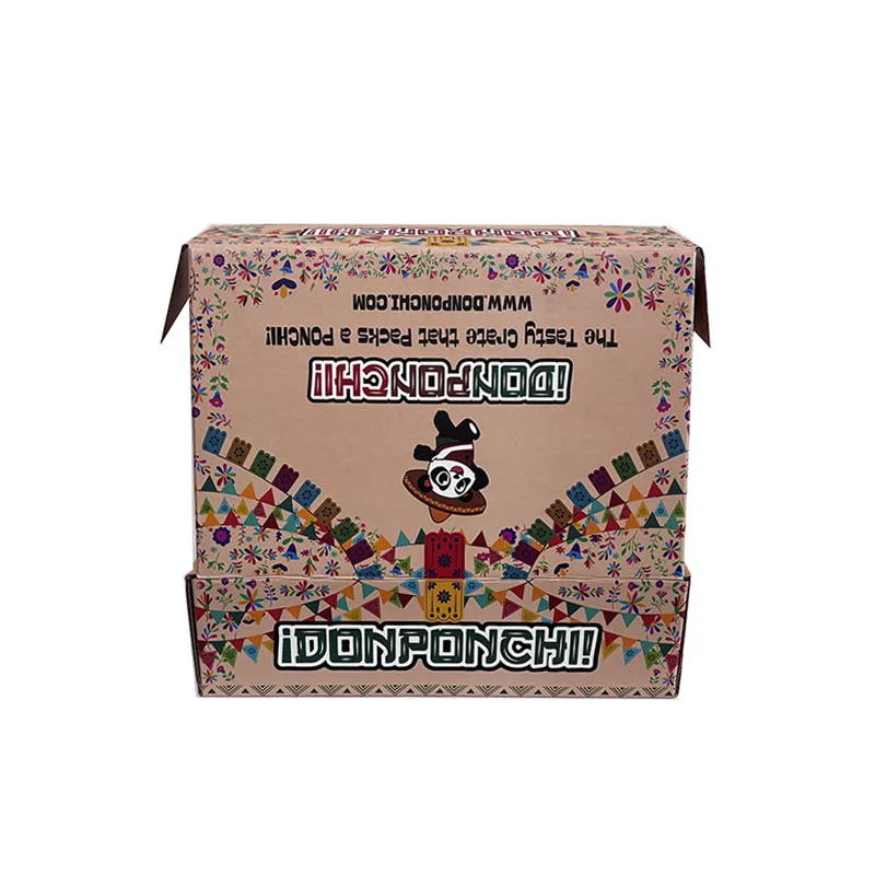 Hot Sale Snack Packaging Corrugated Paper Mailer Box Corrugated Cardboard Food Box Panda Mailer Box Packaging Gift With Logo