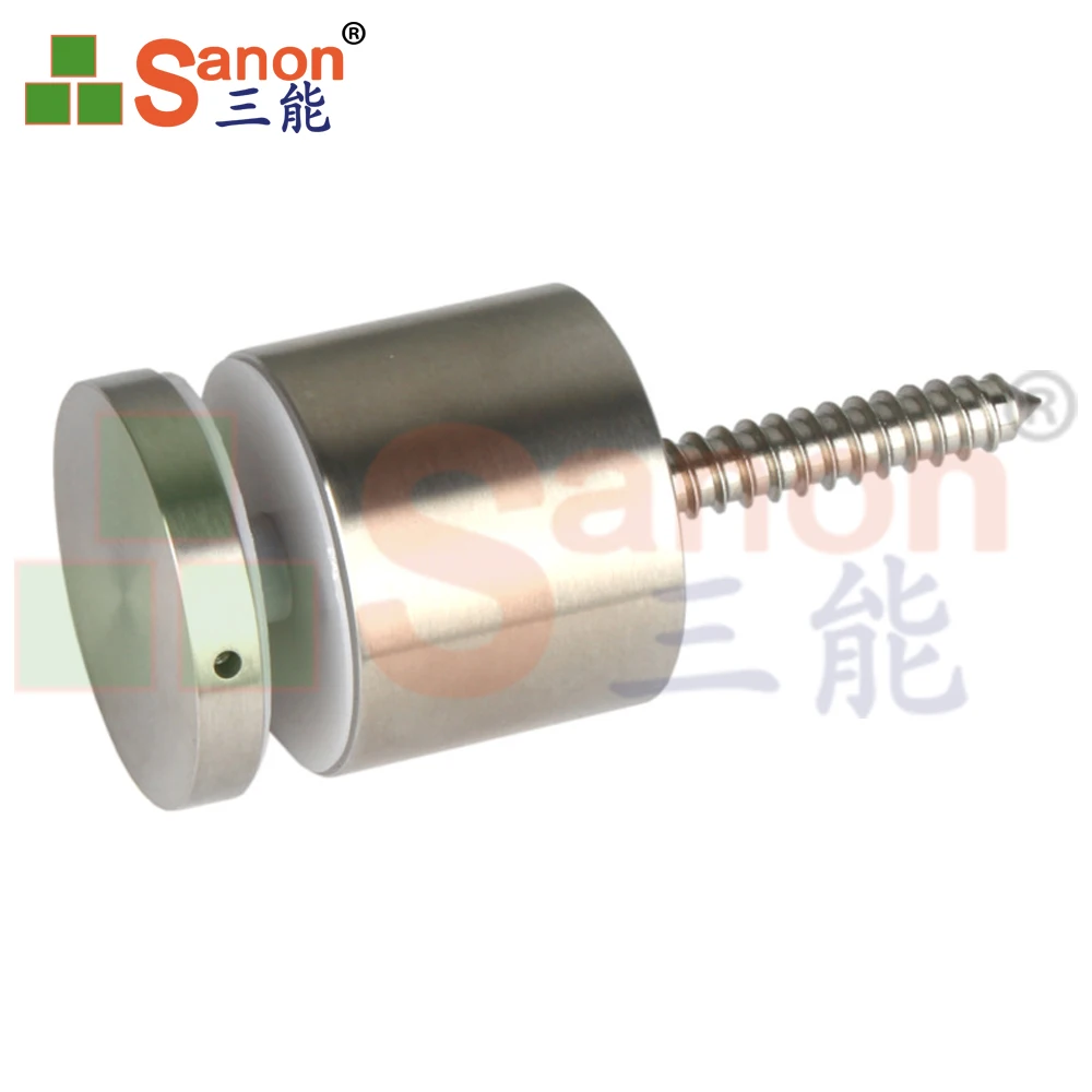 SANON Glass Clamp Handrail Accessories Glass Fixing And Advertising Standoff 304 Stainless Steel Glass Standoff For Railing
