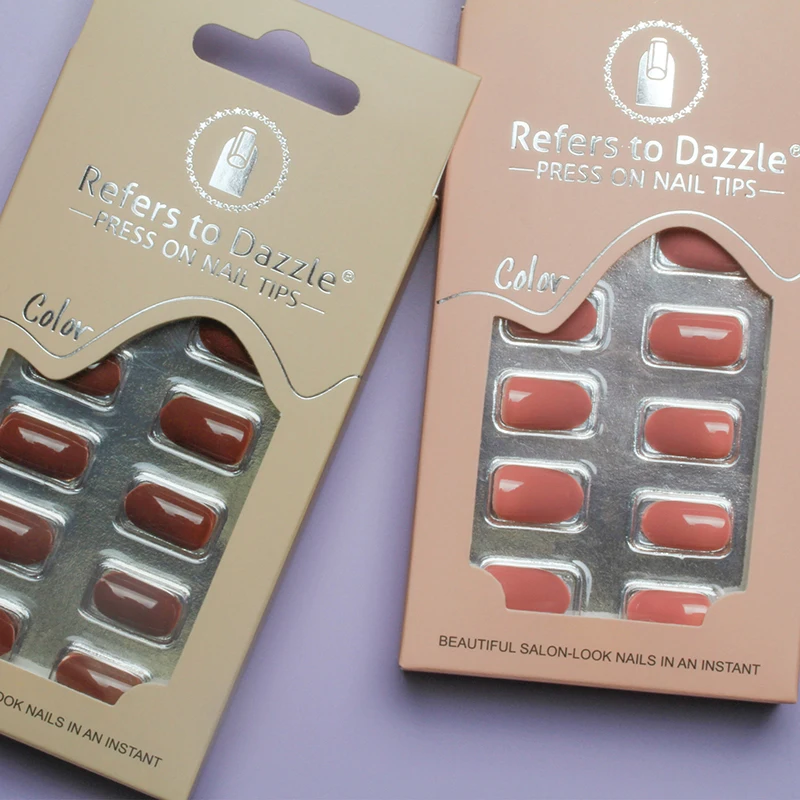 Wholesale New Design French Style False Nails Artificial Nail Short Press On Nails