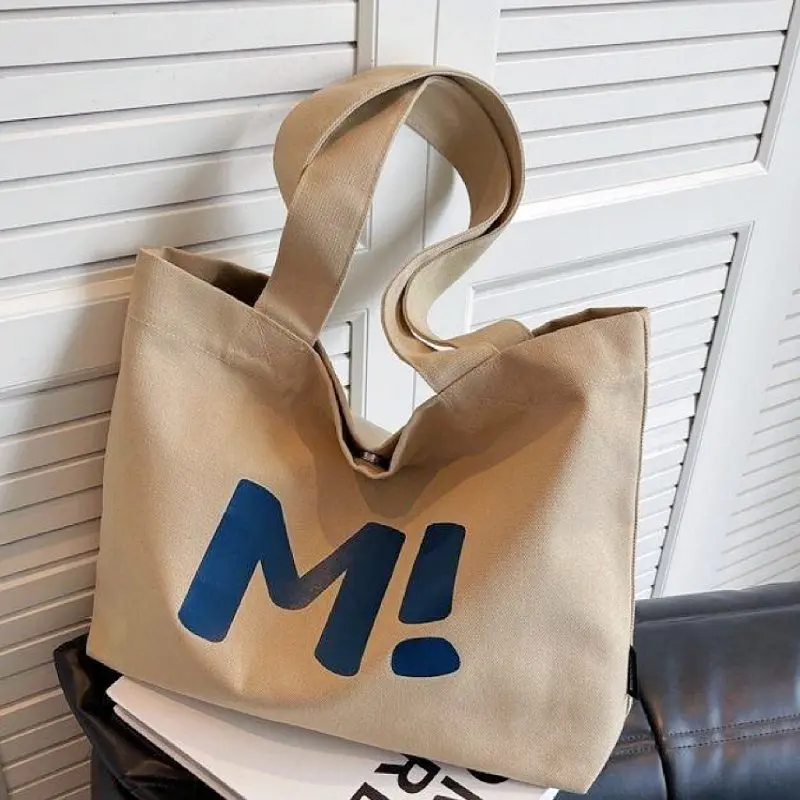 Custom Logo Printed Eco-friendly Recycled Cotton Canvas Tote Bag Large Folding Zipper Travel Gift Printed Blank Shopping Bag