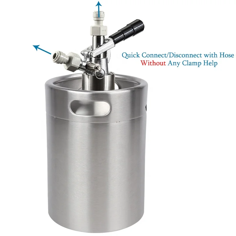 Draft Tap Keg Beer Coupler A G S D Type System with Quick Joint Connector G5/8*3/8 Beer Dispensing