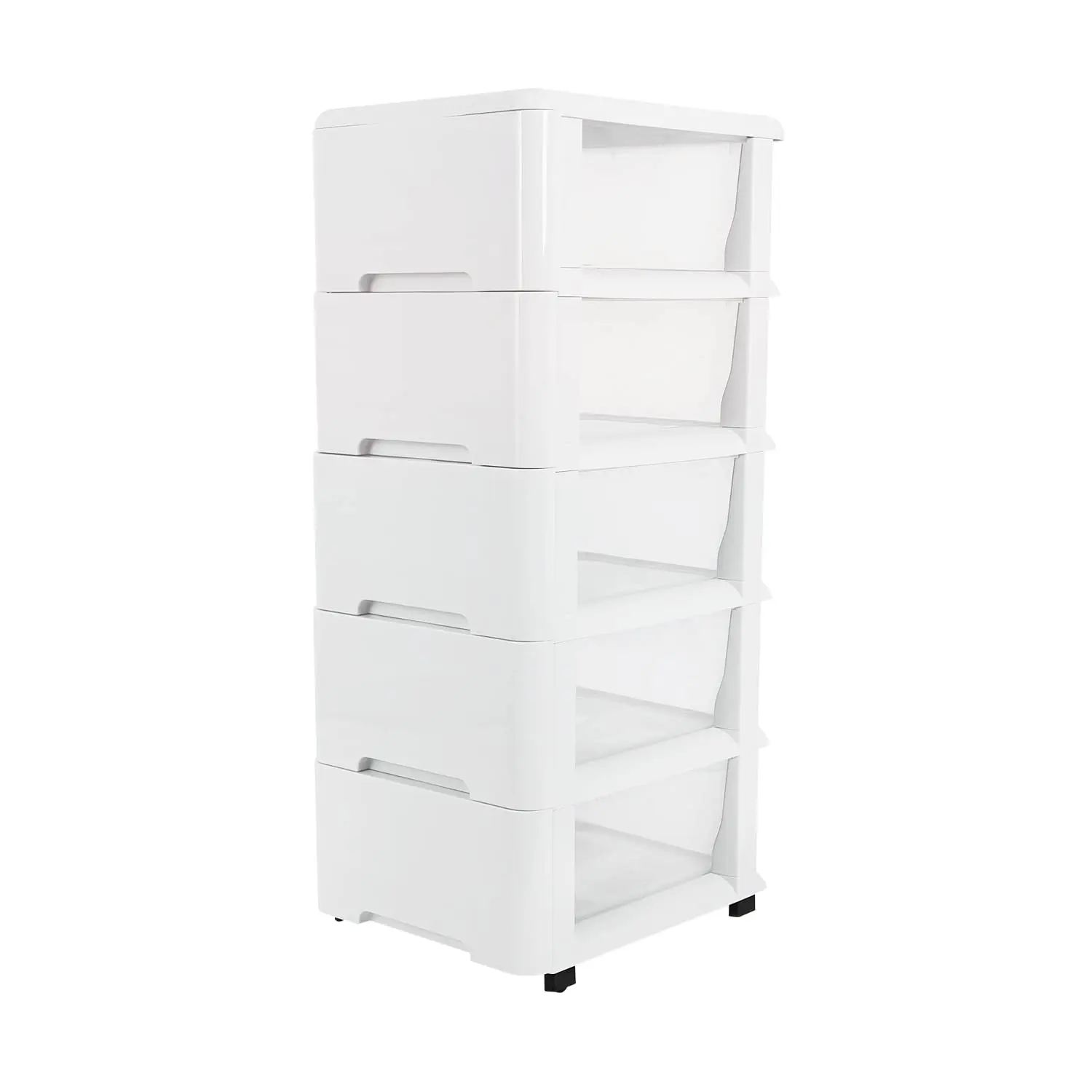 Merryart Organizer Cabinet Rolling Storage Cart 5-drawer Plastic with Frame Storage Drawers Injection Multifunction CLASSIC