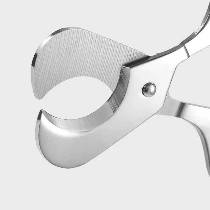 Super Sharp Double Blade Pocket Knife High Quality Stainless Steel Silver Portable Rubber Ring Cigar Cigar Scissors Accessories