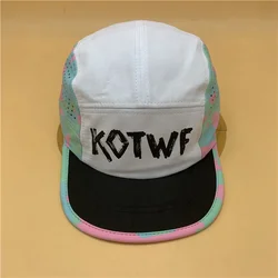 flat brim sports cap laser cut cap breathable Ripped Nylon Flat Running Hat Dri- Fit snapback cap