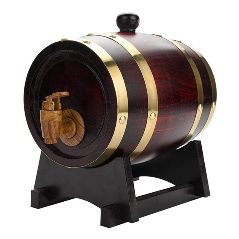 Whiskey Barrel Oak Wine Barrel Oak Wine Dispenser Whiskey Barrel for for Storing Beer Wine With Stand