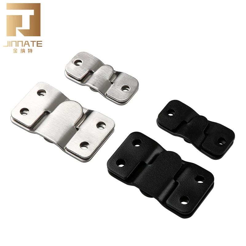 Flush Mount Bracket Interlocking Photo Frame Hook Zinc Plated Wall Mount Clip