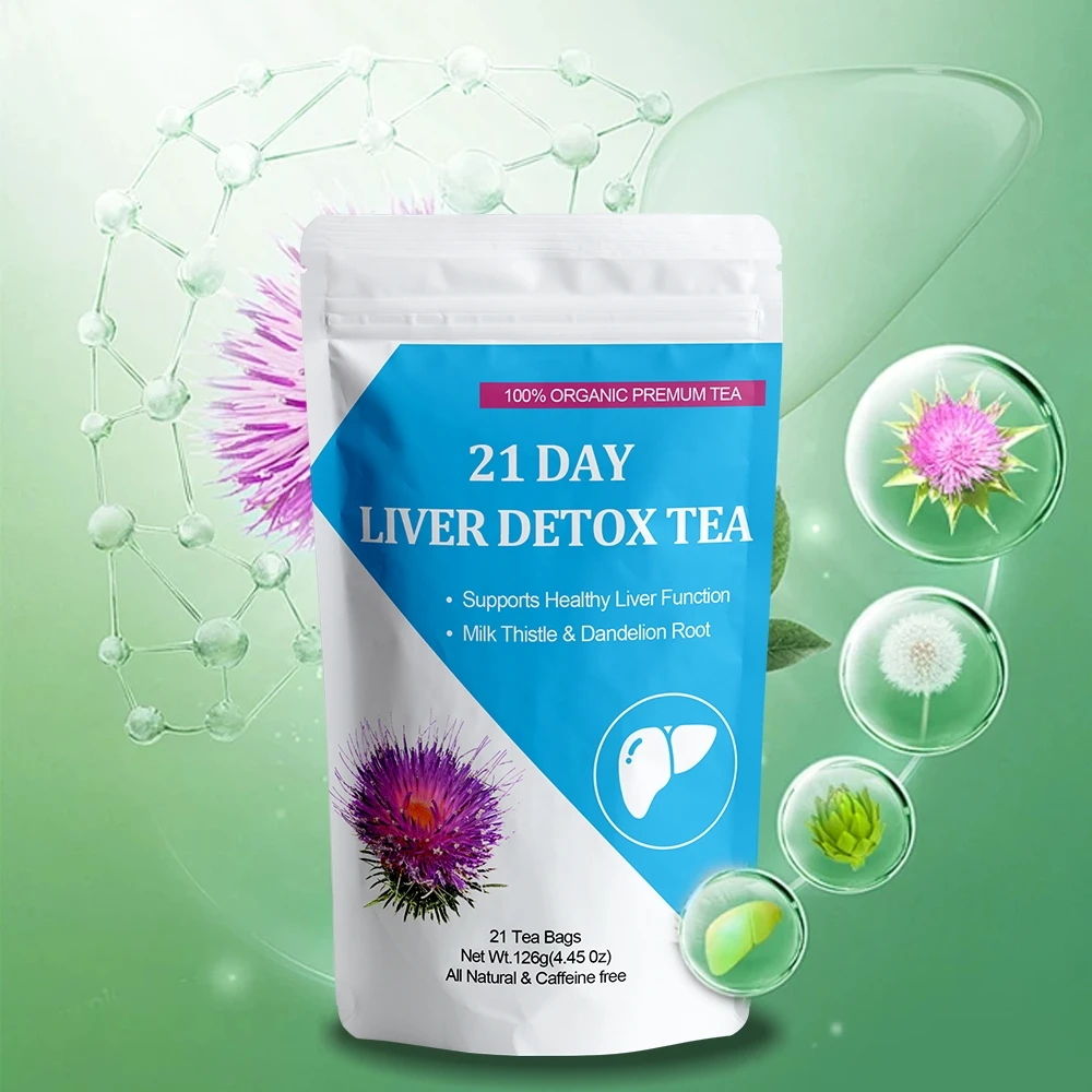 private label liver injury and recovery detox tea Cleanse Detox Health organic herbs tea