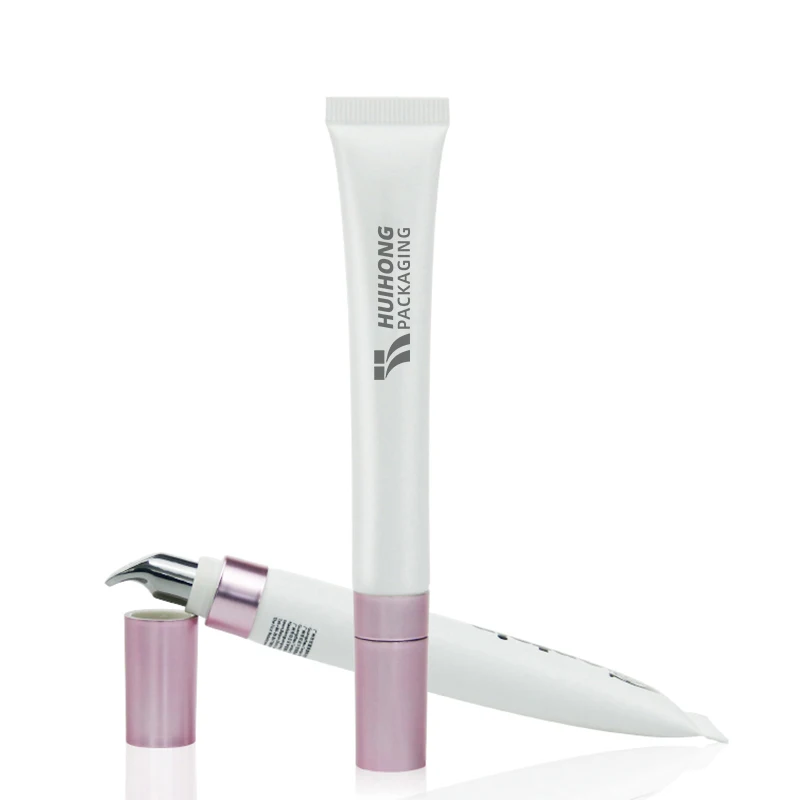 D16 Pink Cosmetic Soft Degradable Cream Tube  Massage Metal Applicator Tubes  For Eye Cream