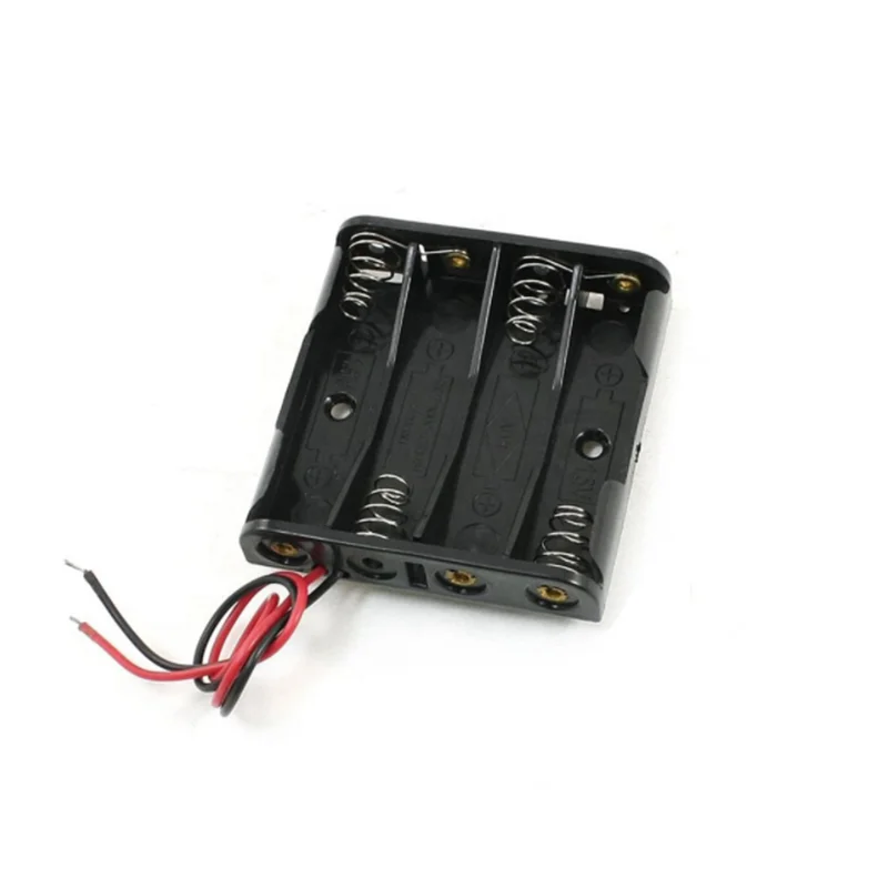 4 Cell AAA Battery Holder case Box with Wire