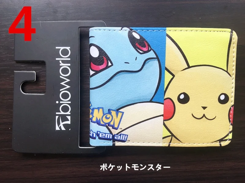 Factory Wholesale Popular Styles PVC Purse Games Anime Movie Wallets