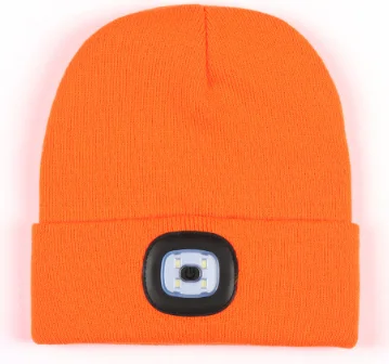 Custom Unisex Beanie with The Light Guy Gifts LED Beanie Hat with The Light rechargeable Flashlight Hat Headlamp Beanie