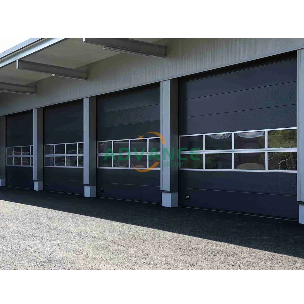 High quality exterior industrial overhead door steel logistics warehouse dock shelter room door with sensor