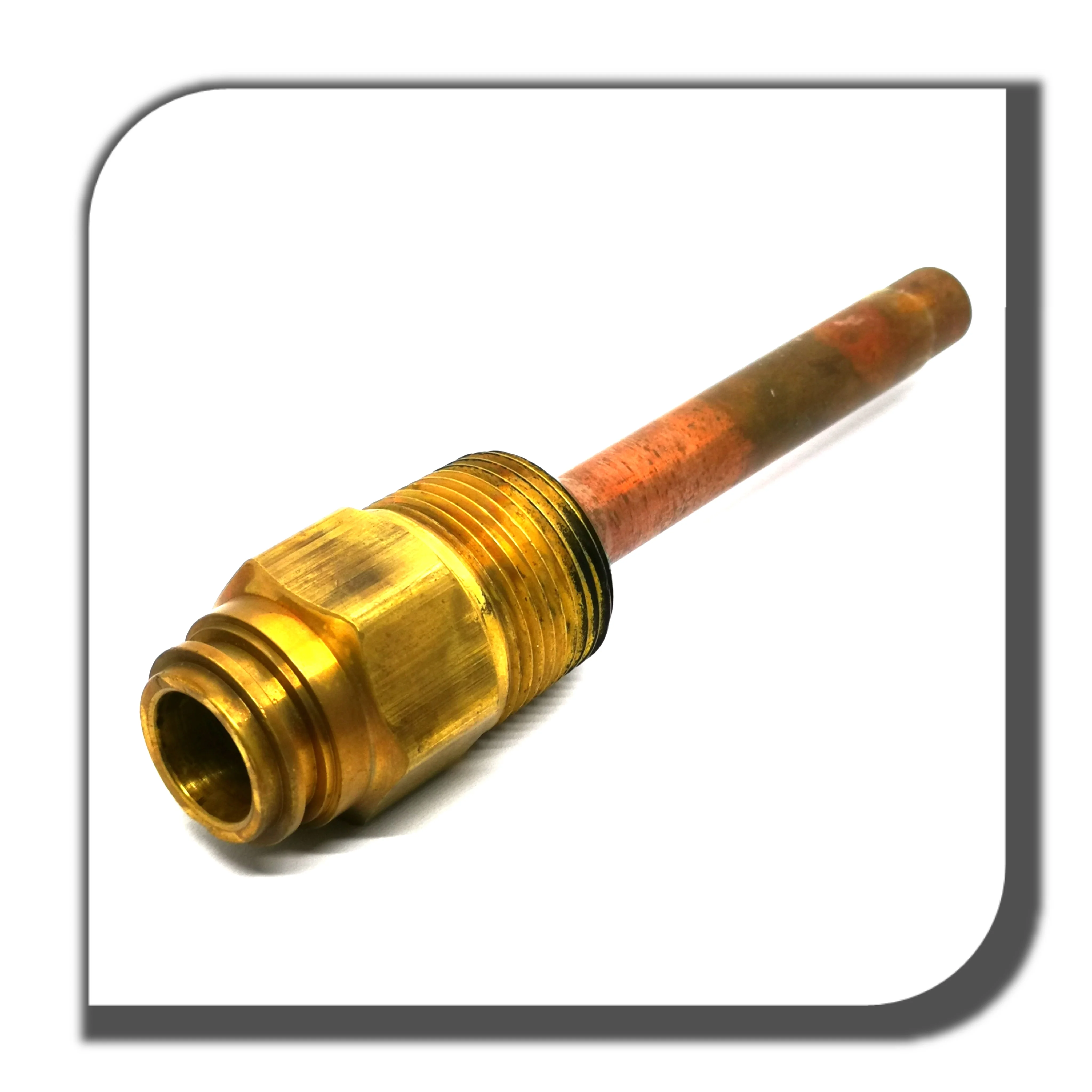 big brass C69300 sensor housing brass threaded housing for NTC sensor