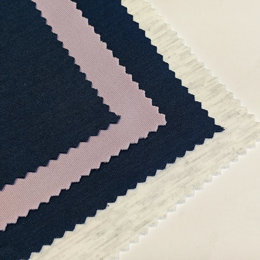 Customized New Brand  Polyester Rayon Spandex 340Gsm  TR Textured Scuba Fabric For Hoodies  Breathable