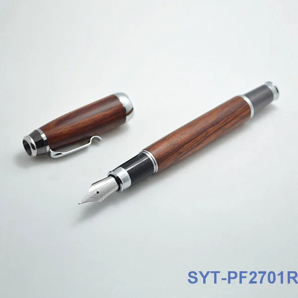High end wooden fountain pen made of various wood options