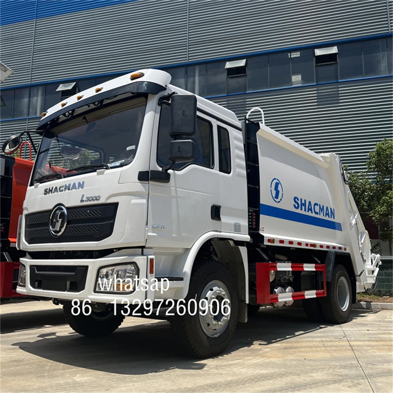 4X2 Front Load 600p 15Cbm 20cubic Construction Garbage Compressed Truck Containers