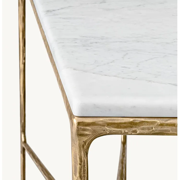 Premium Quality Traditional stylish Hand forged Iron unique Console Table marble for Home and Office
