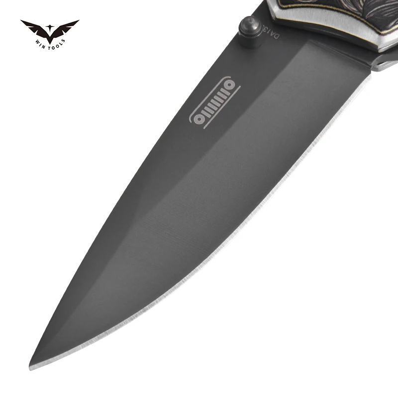 High Quality Small Pocket Knife Camping Knife Folding Knife Survival with Red Black G10 Handle