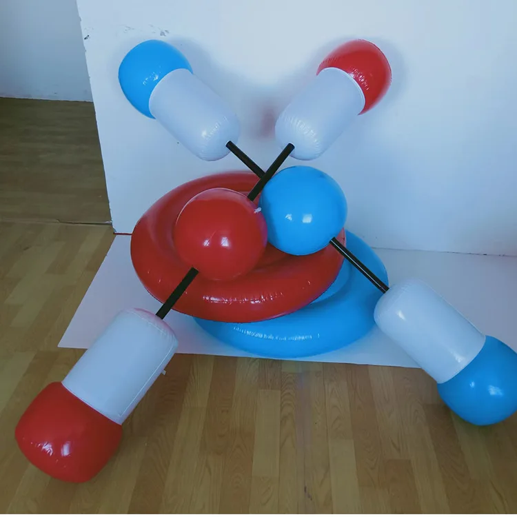 Factory PVC inflatable toys for leisure and entertainment, two person fighting, jumping board game stick ball