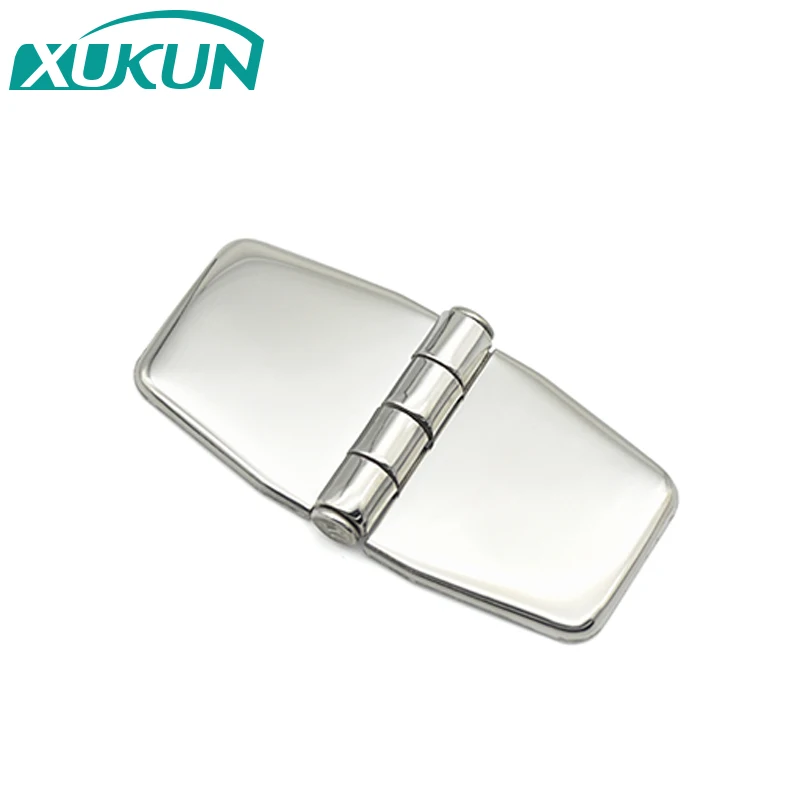 XK451 Removable cover conceal 316 stainless steel mirror polished hinged marine industrial hinge
