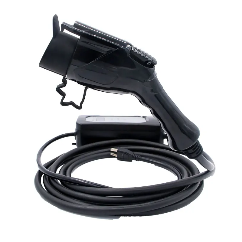 Level1 портативный зарядное устройство 16a evse j1772 schuko режим 2 ev зарядный кабель