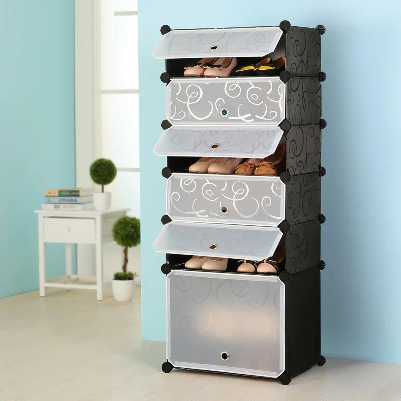 Factory Direct Rental Housing Dust Proof Shoe Rack Home Furniture DIY Shoe Cabinet Foldable Shoe Rack