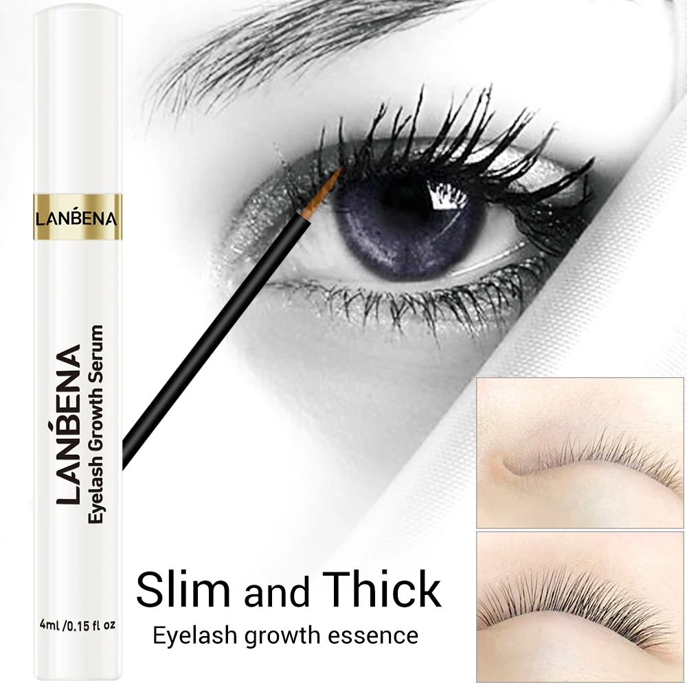 LANBENA eyelash growth treatments serum for longer and thicker lash Extensions