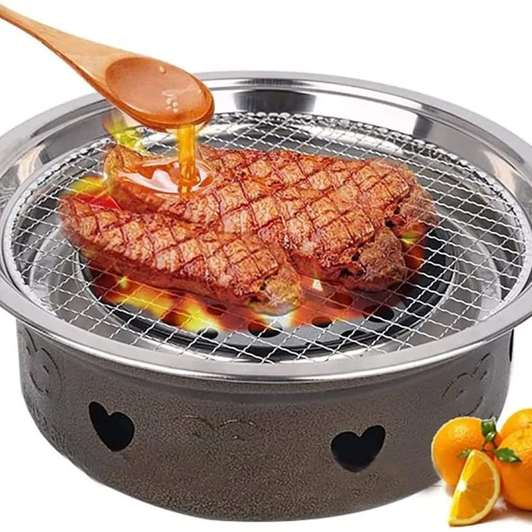 Hot sale grill indoor and outdoor charcoal fire galvanized wire mesh round disposable barbecue net
