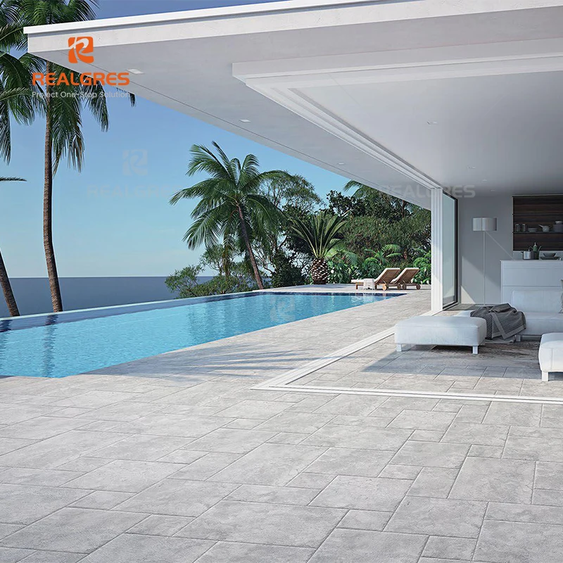 Natural Antique Paving Front House Decoration Garden Tile Indoor/Outdoor French Pattern Porcelain Floor Tiles