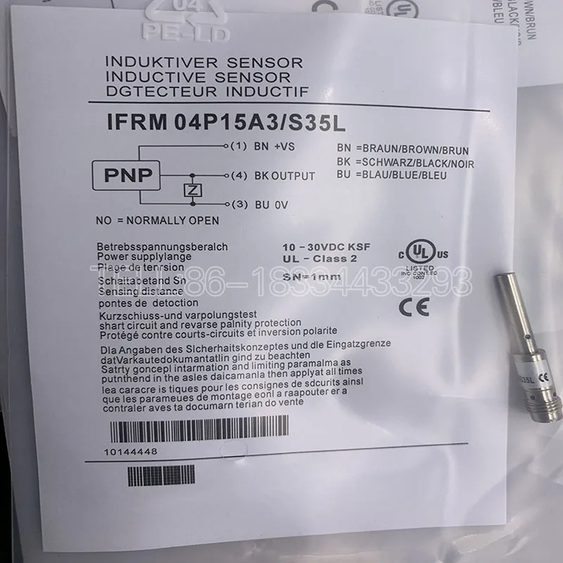 100% new original Proximity switch sensor IFRM 04P35A1/KS35PL one year warranty